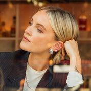 Daisy London | Polly Sayer Huggies - LARGE Silver