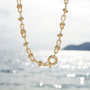 Daisy London | Polly Knot Chain Necklace 18ct Gold Plate