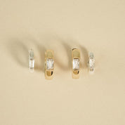 Daisy London | Polly Newman Mixed Metal Huggie Earring Stack