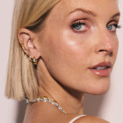 Daisy London | Polly Newman Mixed Metal Huggie Earring Stack