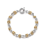Daisy London | Polly Newman Mixed Metal Knot Chain Bracelet