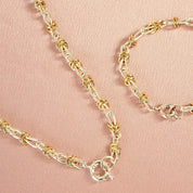 Daisy London | Polly Newman Mixed Metal Knot Chain Necklace