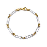 Daisy London | Polly Newman Mixed Metal Paperclip Chain Bracelet