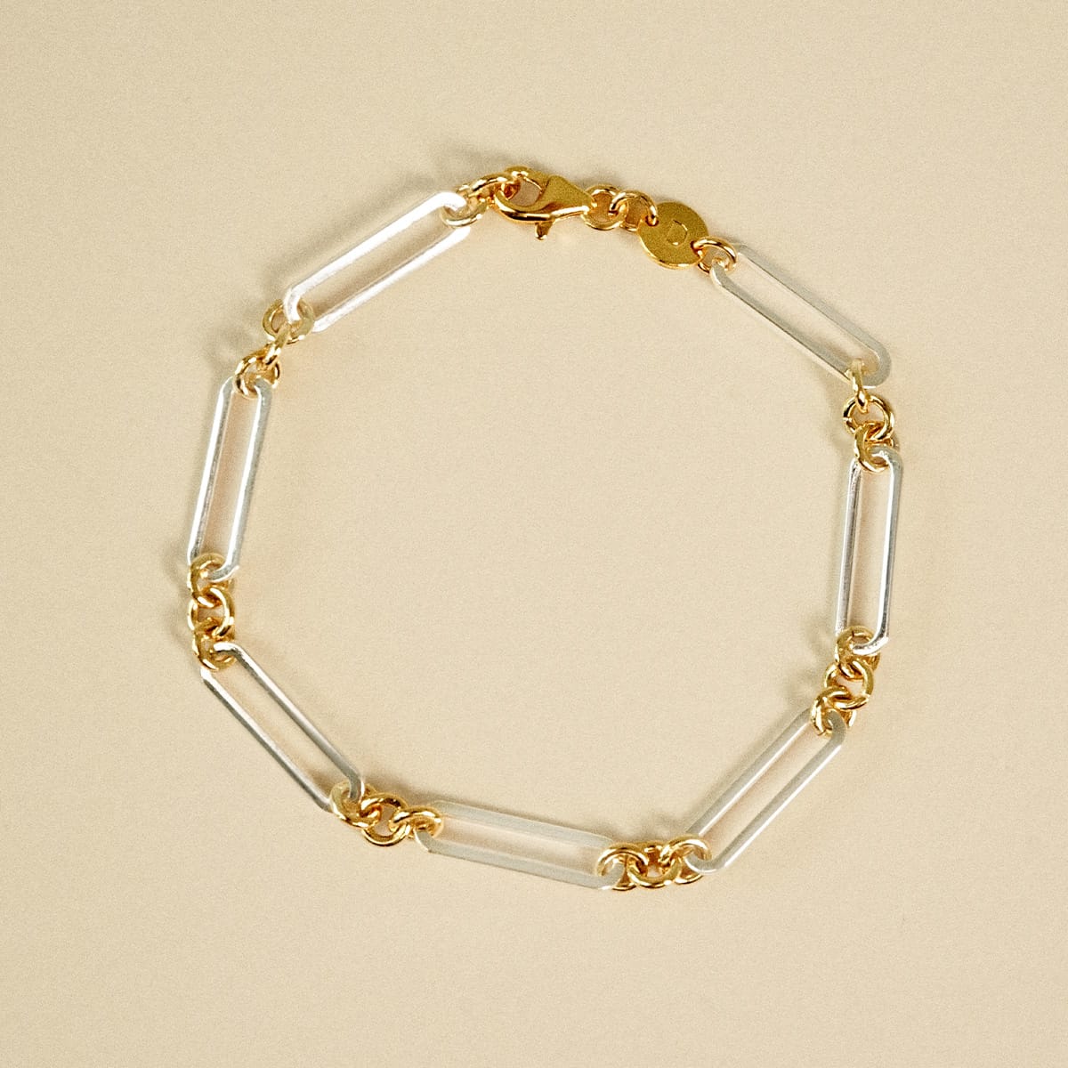 Daisy London | Polly Newman Mixed Metal Paperclip Chain Bracelet