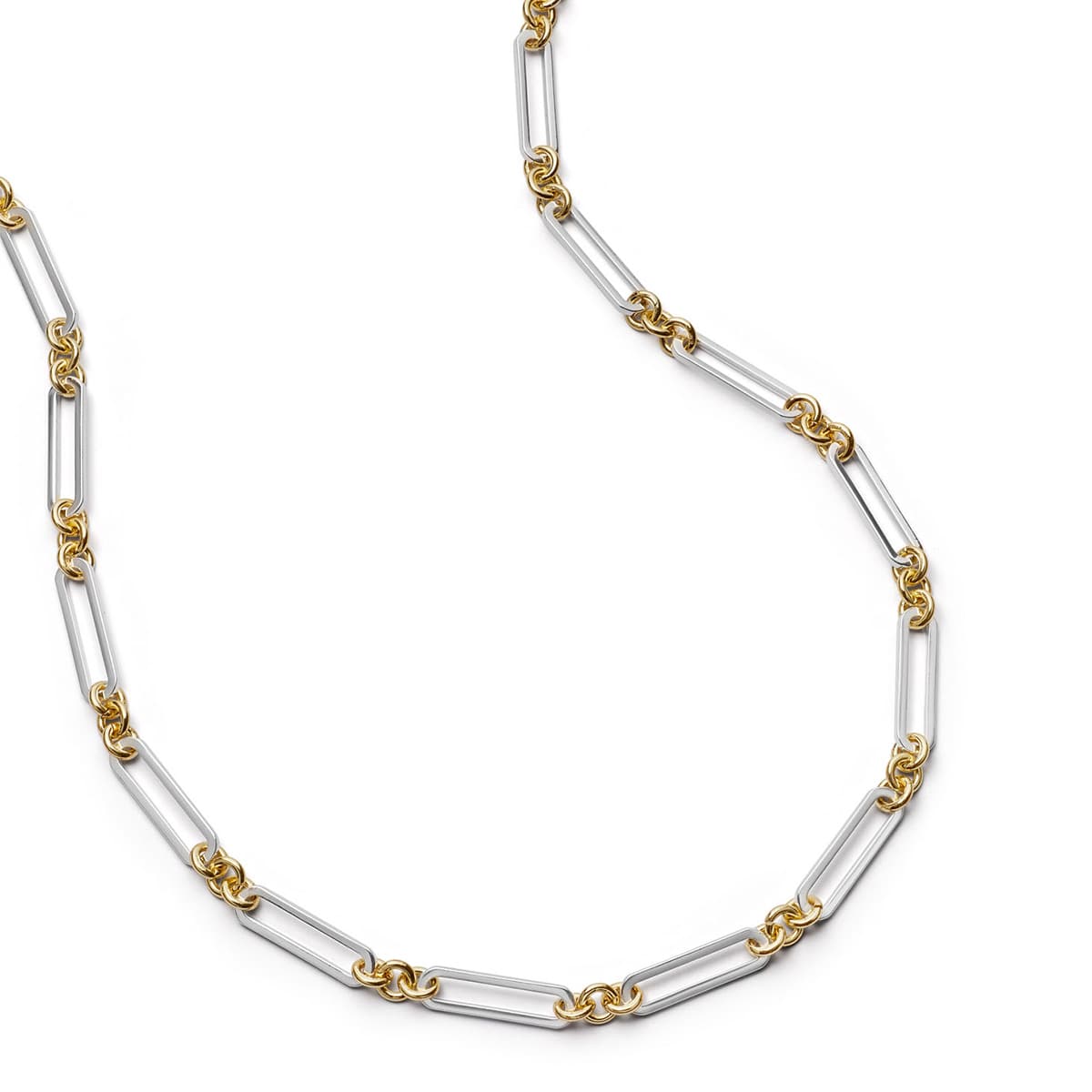 Daisy London | Polly Newman Mixed Metal Paperclip Chain Necklace