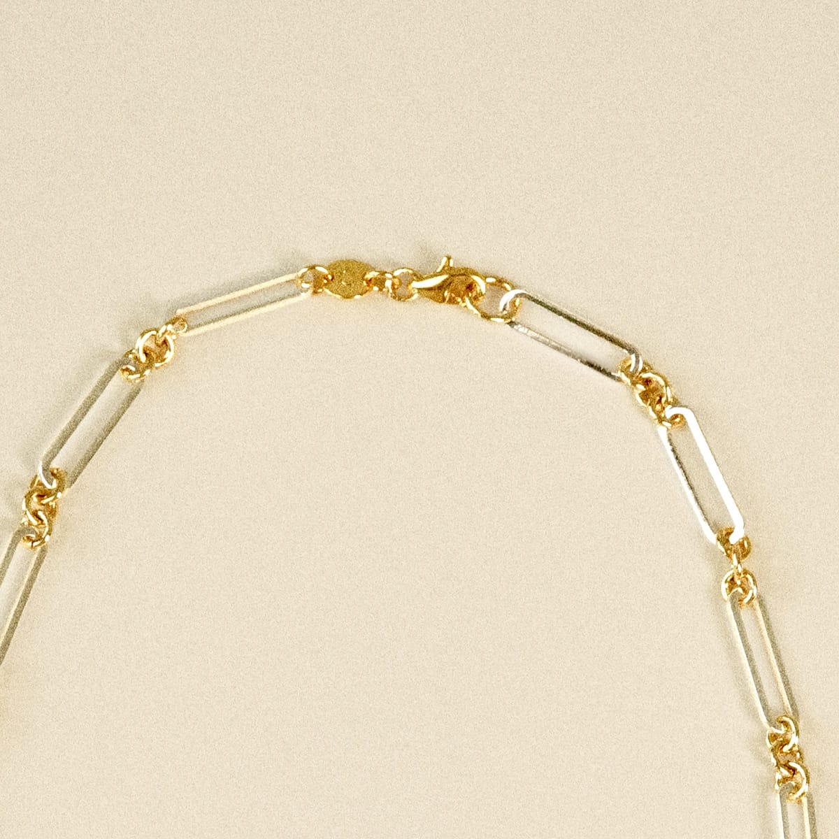 Daisy London | Polly Newman Mixed Metal Paperclip Chain Necklace
