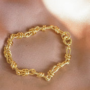 Daisy London | Polly Knot Chain Bracelet 18ct Gold Plate