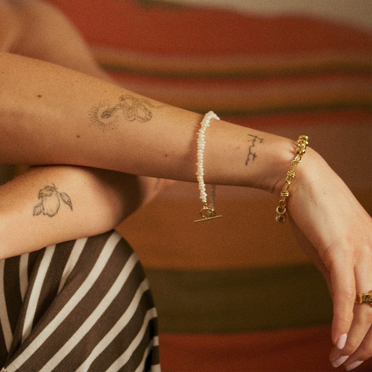 Daisy London | Polly Knot Chain Bracelet 18ct Gold Plate