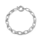 Daisy London | Polly Vintage Link Chain Bracelet Silver Plate