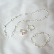 Daisy London | Polly Paperclip Chain Necklace Silver Plate
