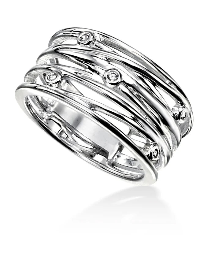 Penmans | Wrapped Wire & CZ Silver Ring