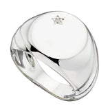 Penmans | Silver & zirconia Signet Ring