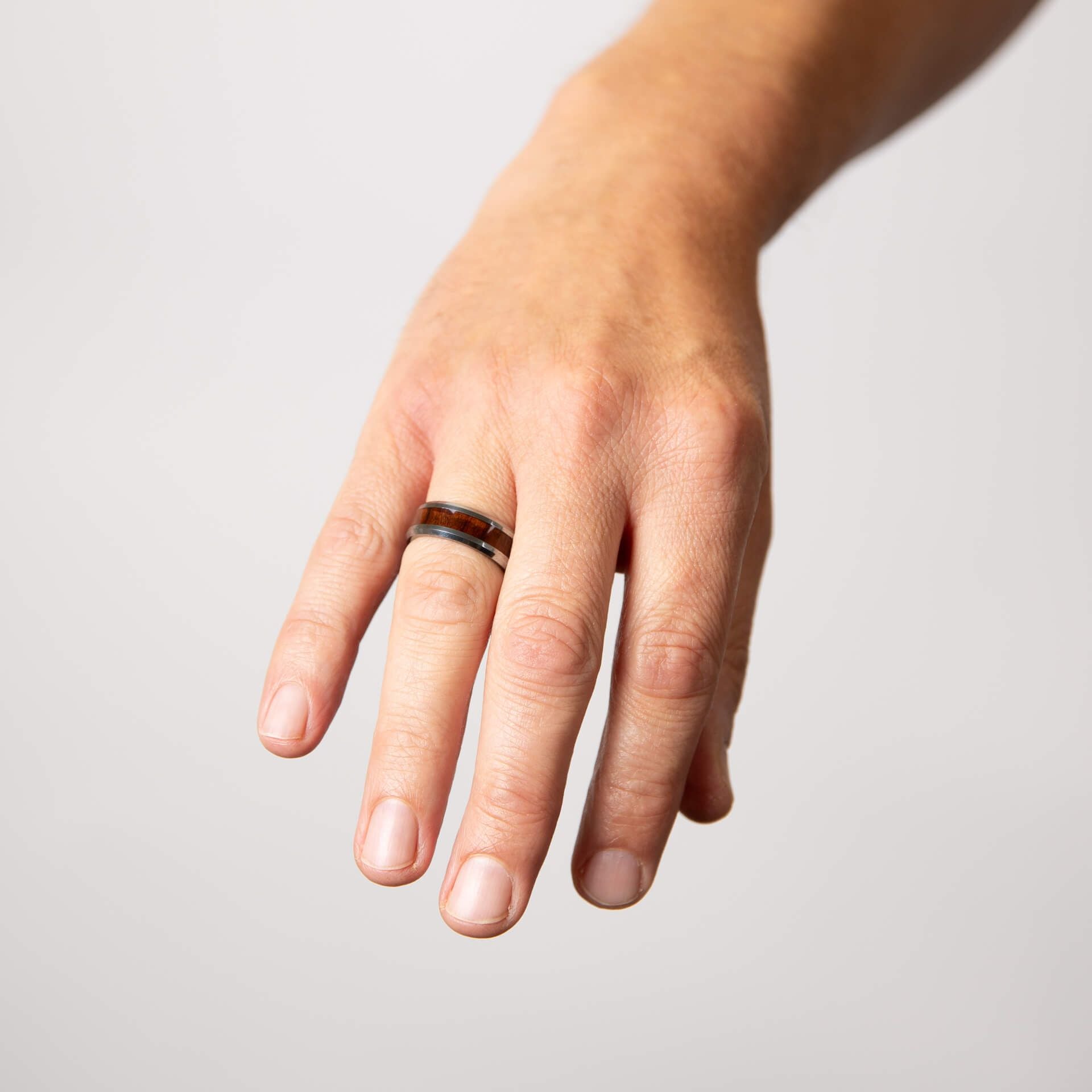 Fred Bennett | Tungsten & Wood inlay Ring