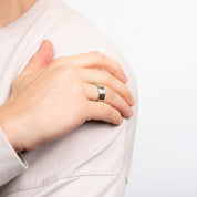 Fred Bennett | Stainless Steel plain Spinner Ring