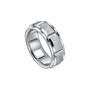 Fred Bennett | Stainless Steel Baguette Spinner Ring