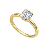 Diamonfire | 4 Claw Solitaire Ring - Gold Plate