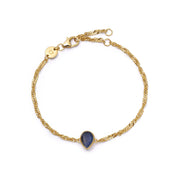 Daisy London | Sapphire September Birthstone Bracelet - Gold plate