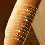 Daisy London | Sapphire September Birthstone Bracelet - Gold plate