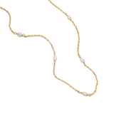 Daisy London | Seed Pearl Chain Necklace - Gold Plate