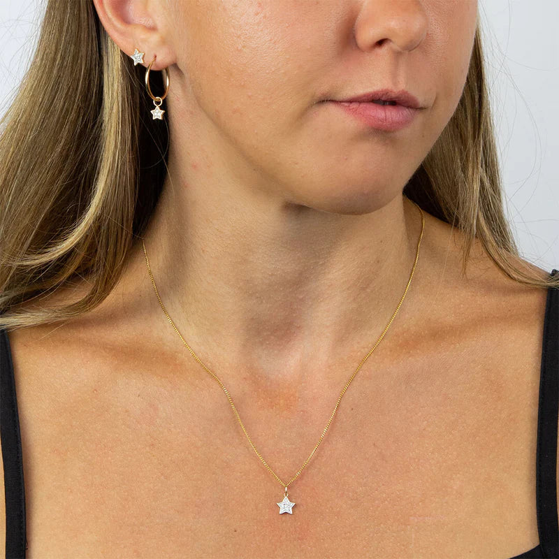 Penmans |  9ct Yellow Gold Star Pendant with Diamonds