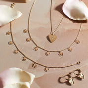 Penmans | Heart & Flower Charm Bracelet