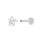 Scream Pretty |  Faceted Star Single Flat back Earring