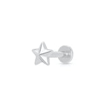 Scream Pretty |  Faceted Star Single Flat back Earring