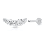 Scream Pretty | Helix Curve Sparkling Flat Back Earring