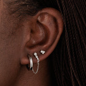 Scream Pretty | Pearl & Sparkle Single Flat Back Earring