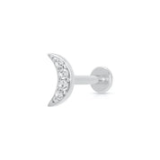 Scream Pretty | Sparkling Moon Single Flat back Earring