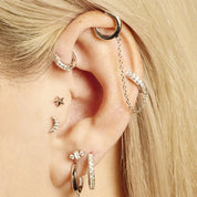 Scream Pretty | Sparkling Moon Single Flat back Earring