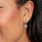 Scream Pretty | Bow Charm  Hoop Earrings