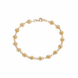 Daisy London |  Sixteen Bellis Daisy Chain Bracelet - Gold Plate