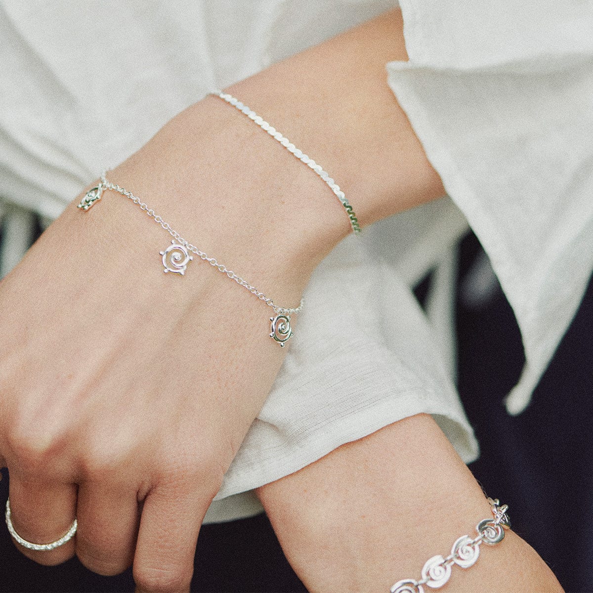 Daisy London | Spiral Snake Chain Bracelet