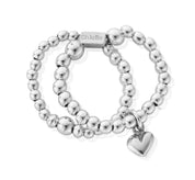 ChloBo | Mini Puffed heart Double Ring