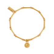 ChloBo | Gold Dainty Moon Cut Sparkle Star Bracelet