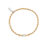 ChloBo | Gold & Silver Inset Heart Bracelet