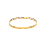 Bijoux De Mimi | Tanieta Gold Crystal Organic Bangle