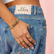 Bijoux De Mimi | Tanieta Gold Crystal Organic Bangle