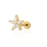 Scream Pretty | Sparkling Teeny Flower Flat Back Stud