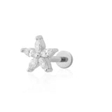 Scream Pretty | Sparkling Teeny Flower Flat Back Stud