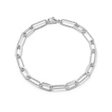 Daisy London | Polly Paperclip Chain Bracelet Silver Plate