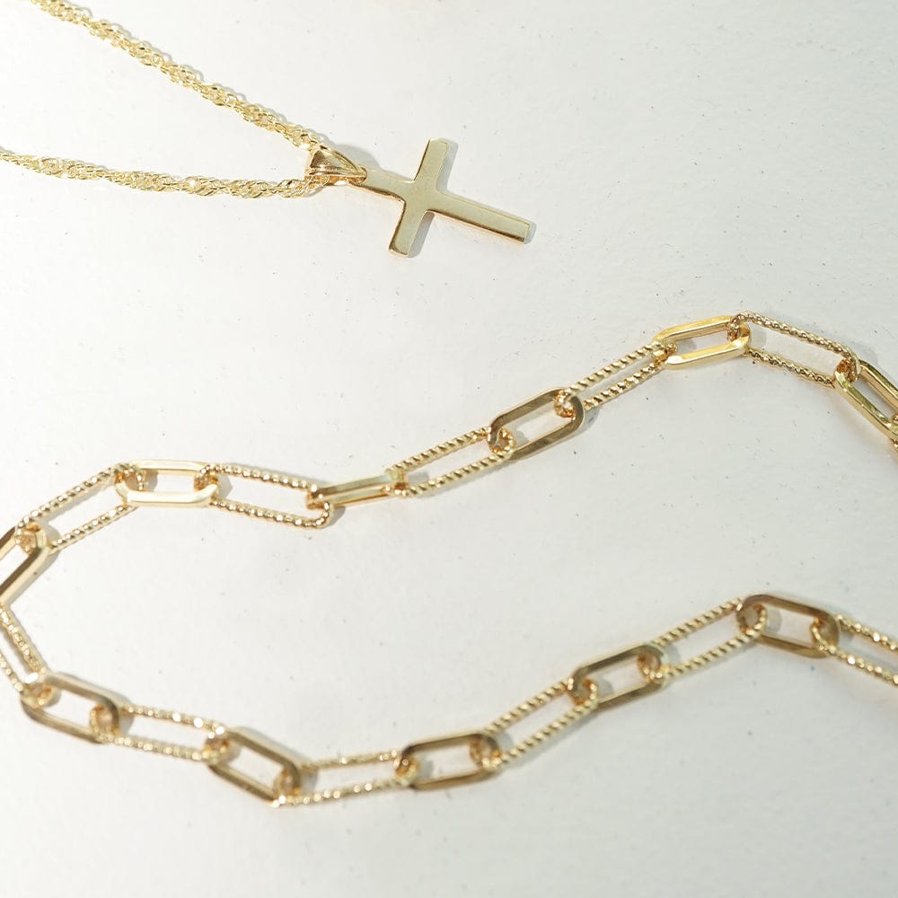 Daisy London | Polly Sayer Paperclip Necklace - Gold plate
