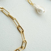 Daisy London | Polly Sayer Paperclip Necklace - Gold plate