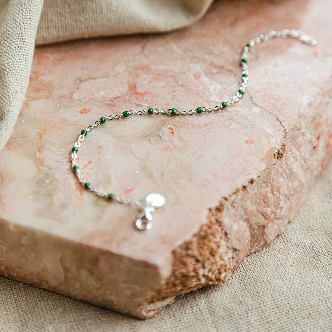Daisy London |  Treasure Green Beaded Bracelet