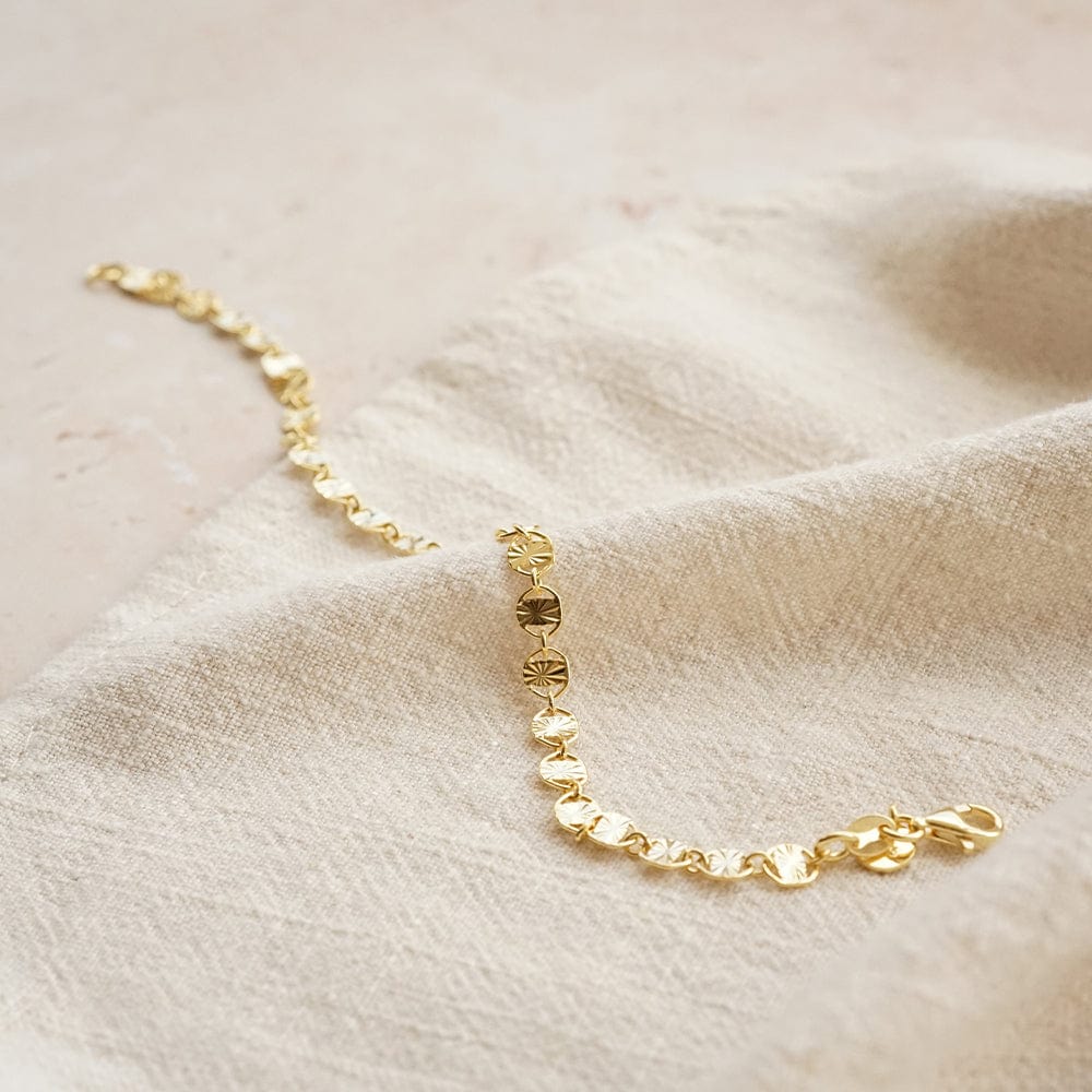 Daisy London | Treasures Sunburst Chain Bracelet - Gold Plate