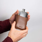 Fred Bennett | Hip Flask with Leather Sleeve