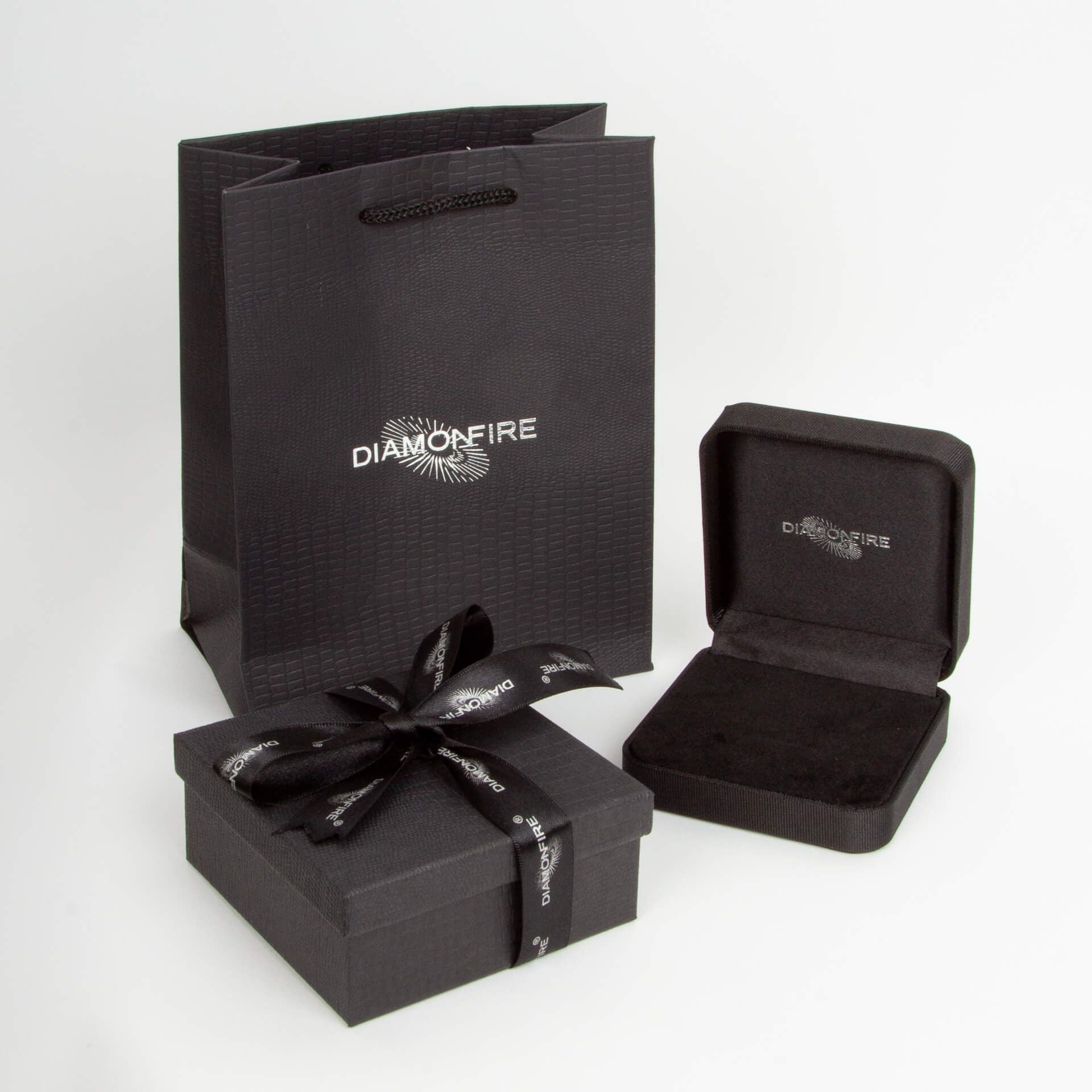 Diamonfire | Four claw set Zirconia Station Necklace