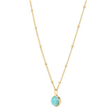 Daisy London |  Amazonite Healing Stone 18ct Gold Plated Necklace