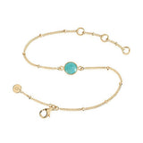 Daisy London |  Amazonite Healing Stone 18ct Gold Plated Bracelet